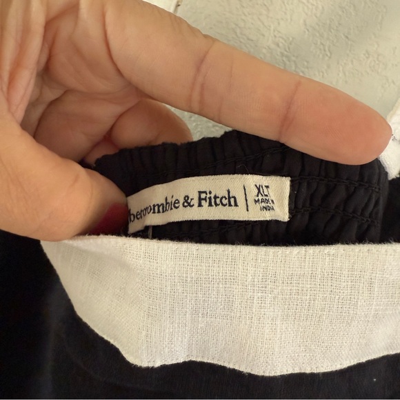 Abercrombie Linen Blend Wide Strap Mini Dress - Picture 4 of 5